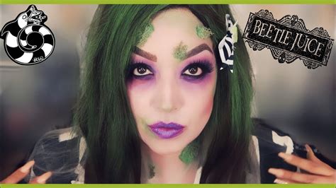 LADY BEETLEJUICE | BEETLEJUICE INSPIRED HALLOWEEN MAKEUP TUTORIAL - YouTube