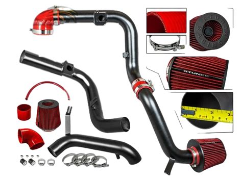 Rtunes Cold Air Intake Induction Red Black for Ford Focus (2000-2003) 2.0L Engine - Performance ...