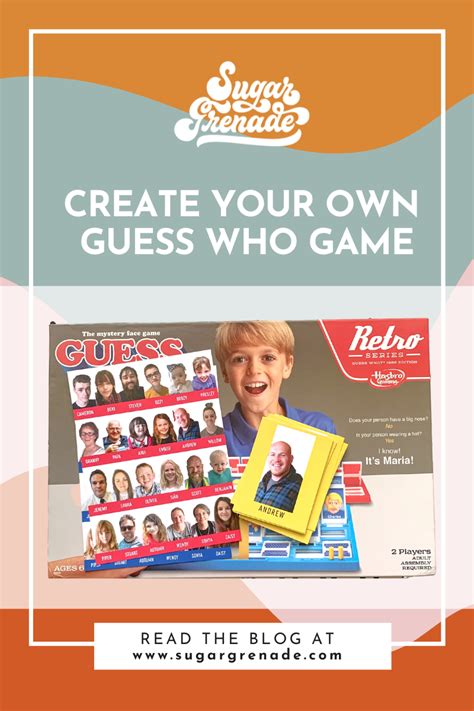 How To Create Your Own Custom Family Guess Who Game – Sugar Grenade Designs