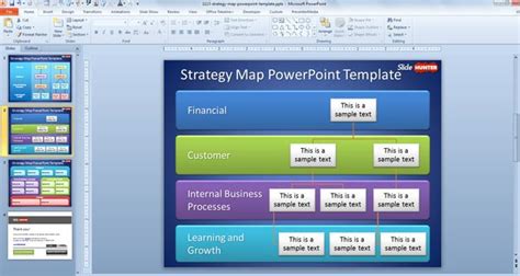 Free Strategy Map PowerPoint Template