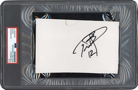 Early Tom Brady Cut Signature (PSA)