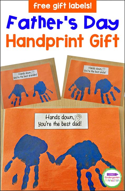 Father's Day Handprint Gift - The Kindergarten Connection