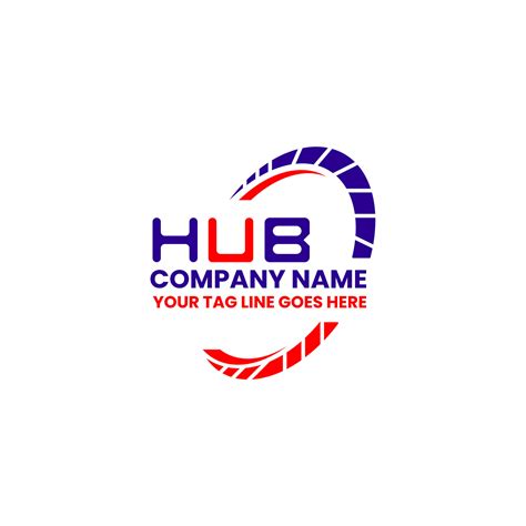 HUB letter logo creative design with vector graphic, HUB simple and modern logo. HUB luxurious ...