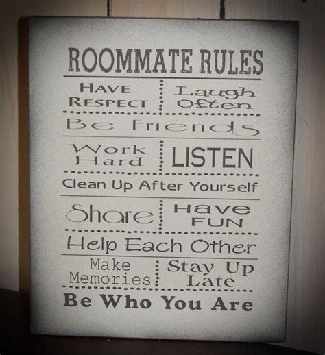 Roommate House Rules Template