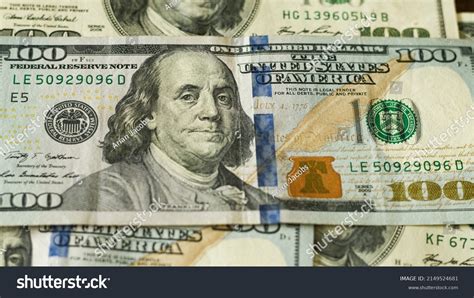 New 100 Dollar Bills Benjamin Franklin Stock Photo 2149524681 ...