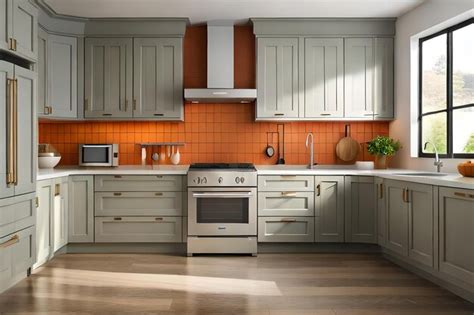 Premium AI Image | a kitchen with a stove, oven, and stove.