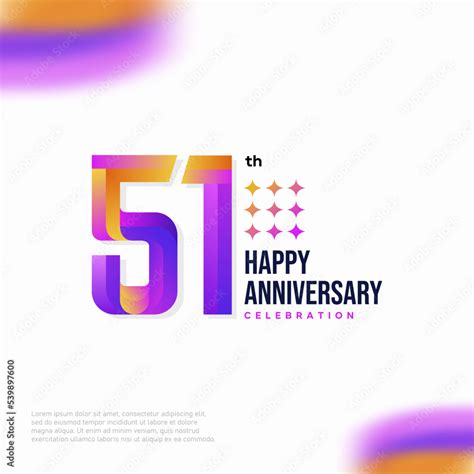 Number 51 logo icon design, 51 birthday logo number, anniversary 51 Stock Vector | Adobe Stock