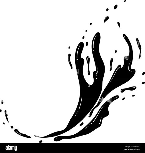 Liquid splash silhouette Stock Vector Image & Art - Alamy