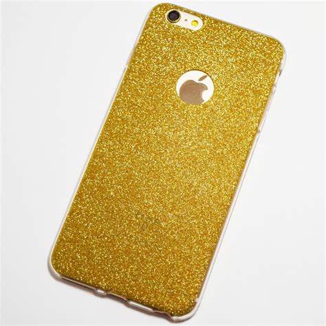 Gold Glitter iPhone 6 Plus / iPhone 6S Plus Soft Case - Retailite | Glitter iphone, Iphone 6 ...