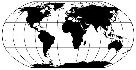 World Map Outline Poster Design