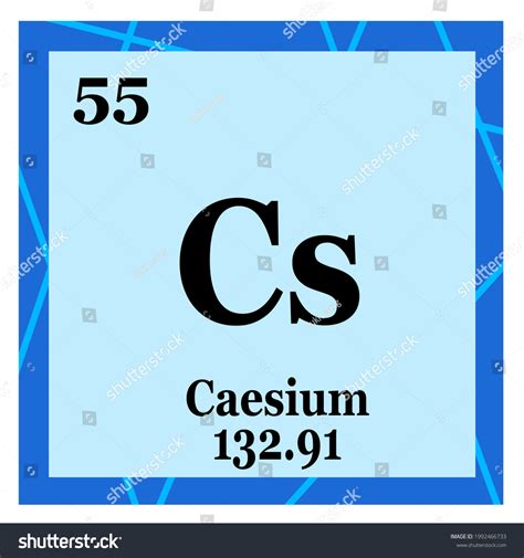 Periodic Table Element Caesium Stock Illustration 1992466733 | Shutterstock