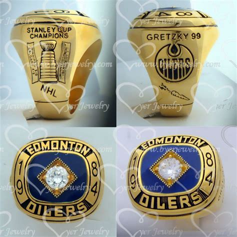 #Byer NHL STANLEY CUP REPLICA CHAMPIONSHIP RING 1984 EDMONTON OILERS WAYNE GRETZKY ...