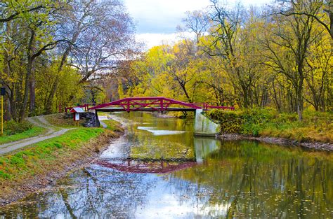 The Delaware Canal Near New Hope Pa in Autumn Photograph by Bill Cannon - Pixels