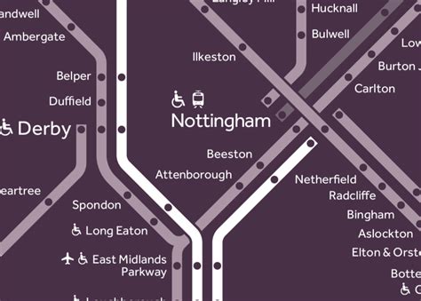 An aesthetic alternative to EMR's network map - Transport Designed