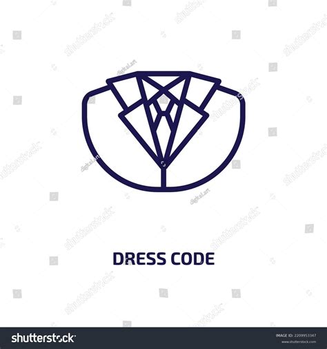 Dress Code Icon Business Analytics Collection Stock Vector (Royalty ...