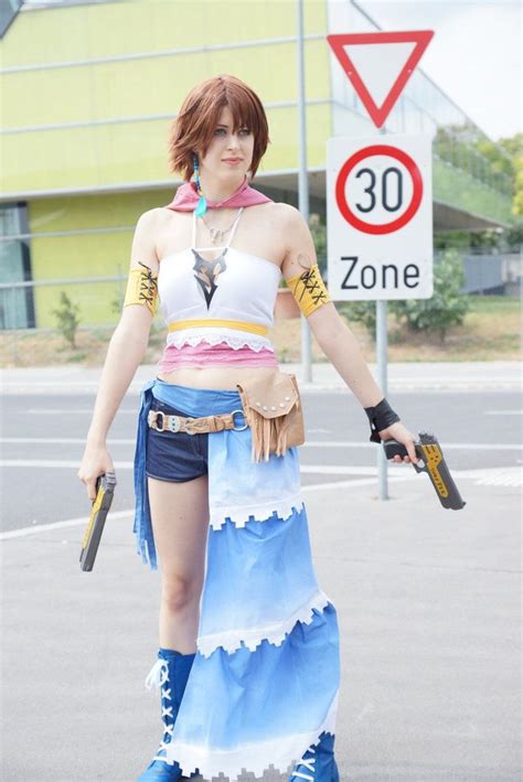 Yuna is ready! FFX-2 Cosplay~ | Cosplay, High waisted skirt, Fashion