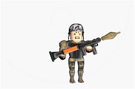 Roblox Character With Gun, HD Png Download , Transparent Png Image - PNGitem