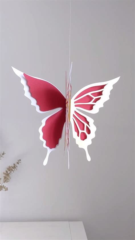 Hanging Butterfly Decoration | Diy paper butterfly, Diy paper crafts ...