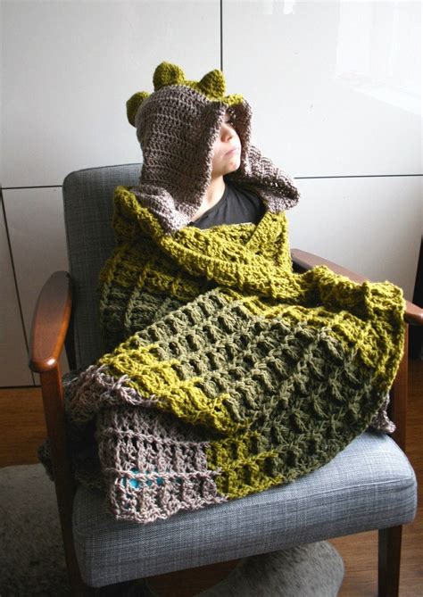 Dinosaur Blanket Crochet Pattern Dino Hooded Blanket Crochet - Etsy Australia