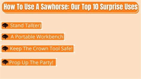 How To Use A Sawhorse - Our Top 10 Surprise Uses | Forest Master