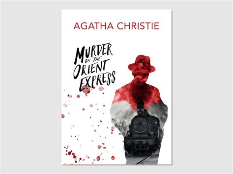 A book cover design of The Murder on The Orient Express by Alexander Vasilyev on Dribbble