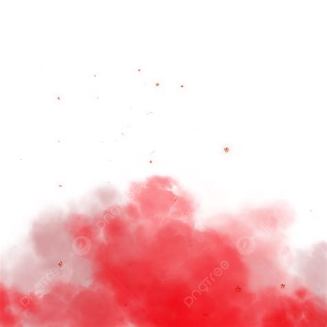 Red Steam And Particles On A Transparent Background, Red Smoke, Fire Smoke, Smoke Overlay ...