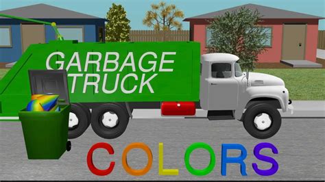 Color Garbage Truck - Learning for Kids - YouTube