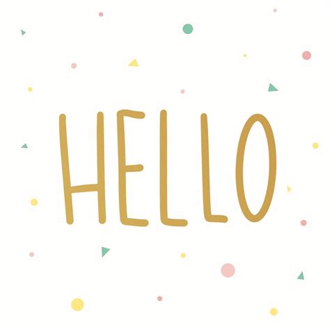 Hello greeting card - Download Free Vectors, Clipart Graphics & Vector Art