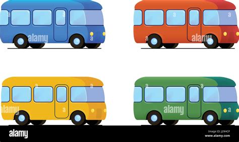 Cartoon bus hi-res stock photography and images - Alamy