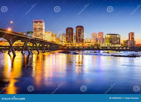 Richmond Virginia Downtown Skyline Stock Image - Image of scene, famous ...