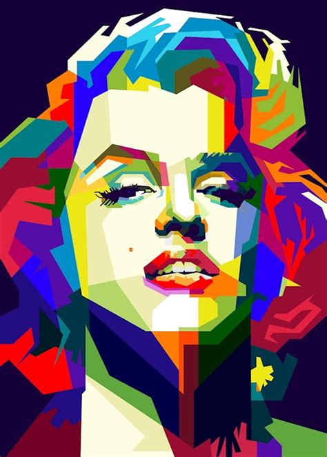 Marilyn Monroe Pop Art WPAP posters & prints by Artkreator - Printler