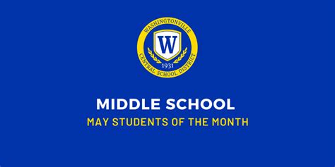 WMS May students of the month | News Story - Washingtonville Middle School