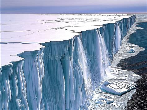 Melting Glaciers of Antarctica. Cracks in the Ice Stock Image - Image of land, trekking: 303384037