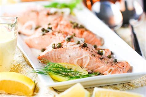 Poached Salmon with Capers and Hollandaise | How to Feed a Loon