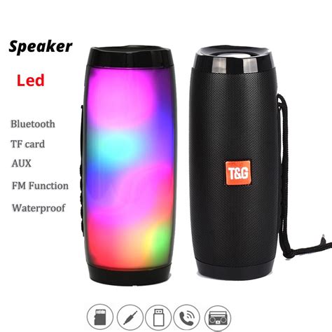 2021 LED Portable Bluetooth Speaker Waterproof Fm Radio Wireless ...