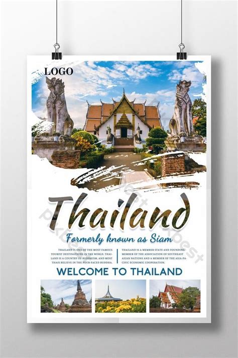 thailand travel poster | PSD Free Download - Pikbest | Travel poster design, Brochure design ...