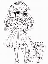 Chibi coloring pages Free Printable sketch template