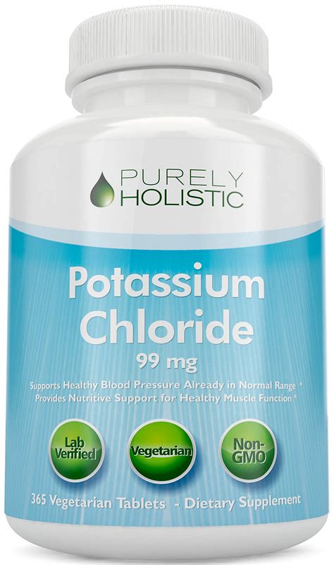 Buy Potassium Supplement 365 s 1 Year Supply - Potassium Chloride 99mg ...