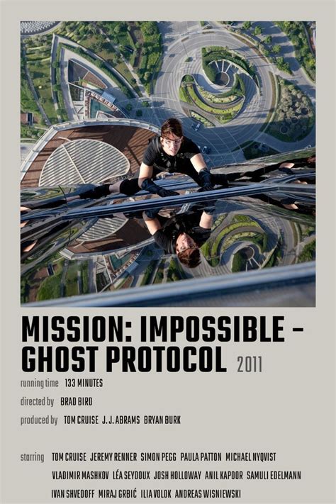 Mission: Impossible - Ghost Protocol Poster