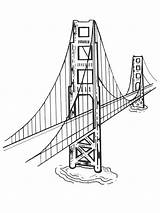 Free Printable Golden Gate Bridge Coloring Page  sketch template