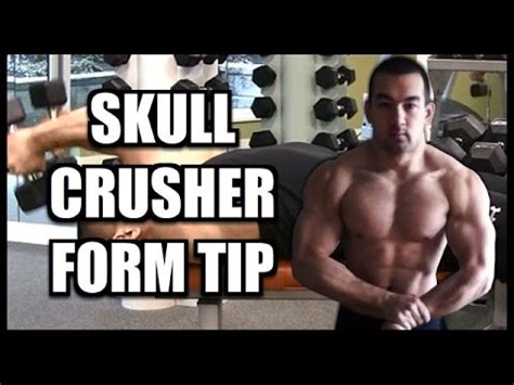 1 Skull Crushers Form Tip For Better Tricep Growth - YouTube