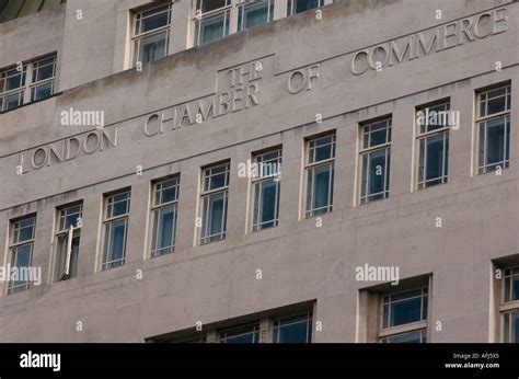 London Chamber of Commerce sign Stock Photo - Alamy