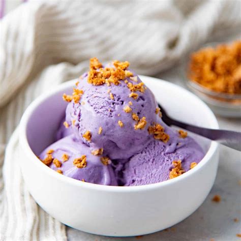 Ube Ice Cream (Purple Yam Ice Cream) - The Flavor Bender