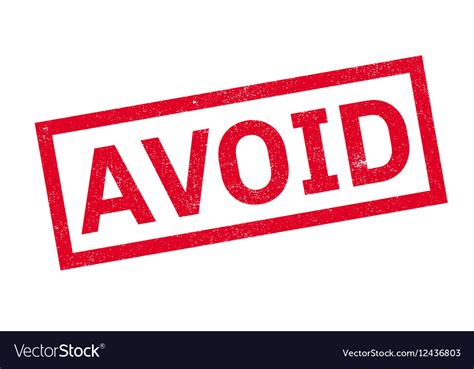 Avoid rubber stamp Royalty Free Vector Image - VectorStock