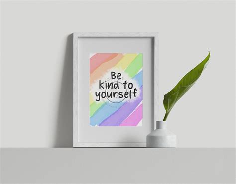 Be Kind To Yourself Wall Art Print | Etsy