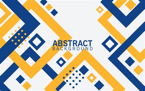 abstract modern blue yellow geometric square shapes design background wallpaper vector ...