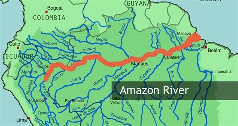 Amazon River System Map