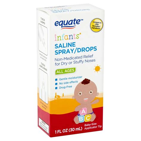 Equate Infants' Saline Spray/Drops, All Ages, 1 fl oz - Nasal ...