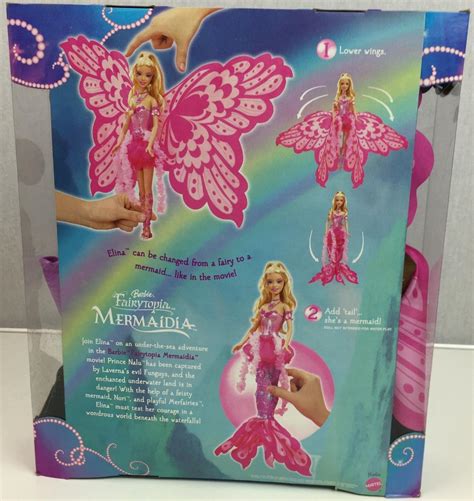 Barbie Fairytopia Mermaidia Elina Fairy to Mermaid Doll J6060 2005 NIB | #1911577680