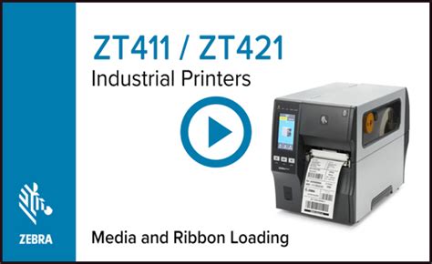 Loading the Ribbon Into ZT411 and ZT421 printers